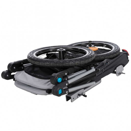 Trixie bicycle trailer for dogs - grey/black
