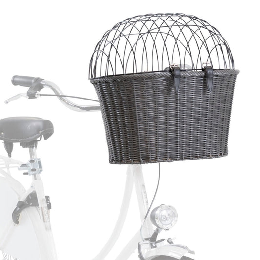 Trixie front bicycle basket made of polyrattan