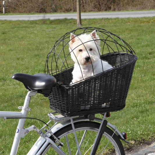 Trixie wicker bicycle basket for luggage rack