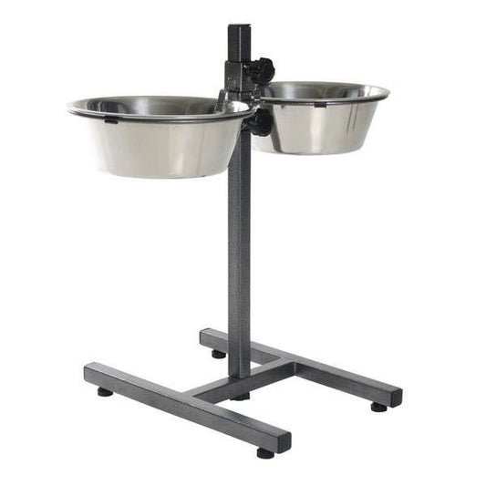 Trixie dog bar with stainless steel bowls - 2 x 4.5 l