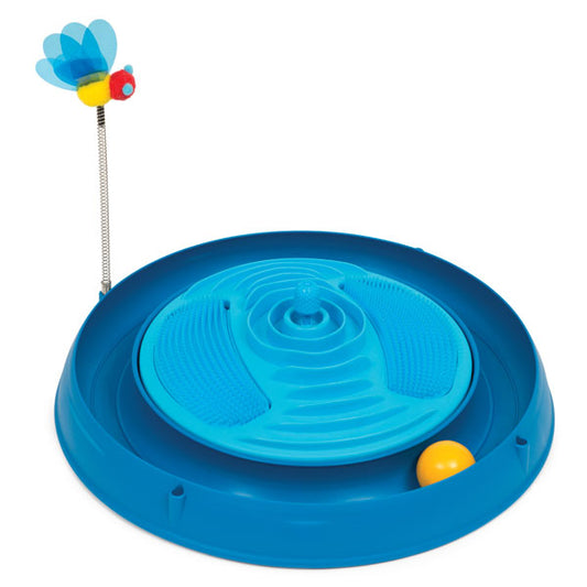 CATIT Play-n-Scratch with massage mat - Blue