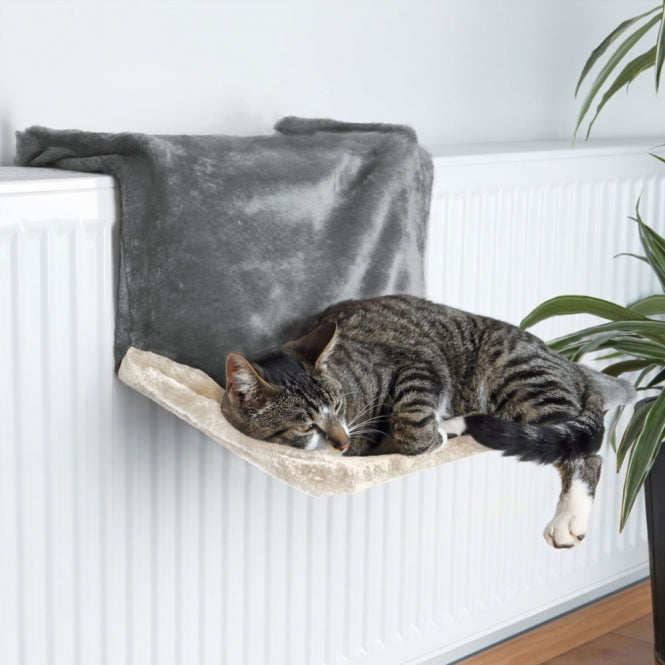 Trixie radiator lounger - grey/light grey