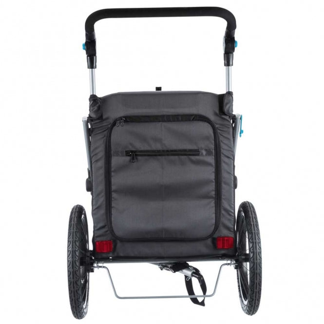Trixie bicycle trailer for dogs - grey/black