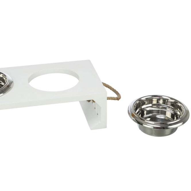 Trixie BE NORDIC Bowl Set, MDF/Stainless Steel